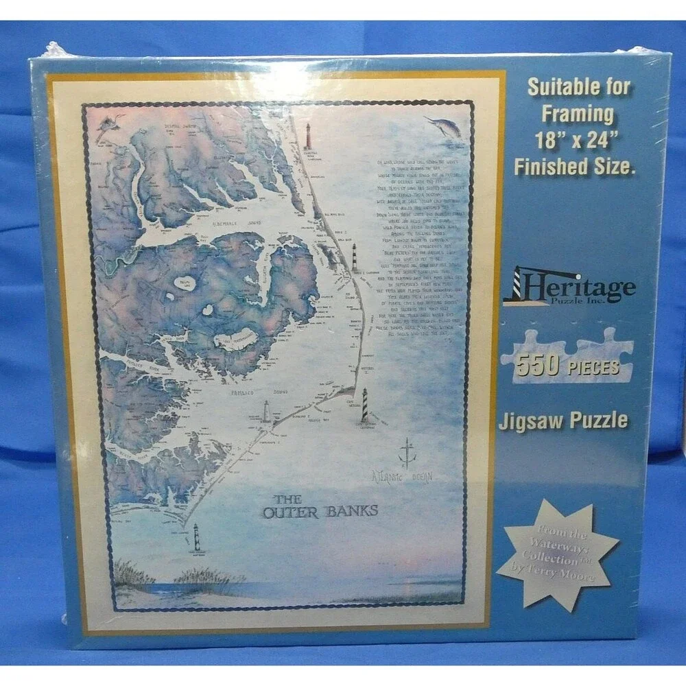 Heritage 550 Piece Jigsaw Puzzle Outer Banks Waterways Collection Terry Moore
